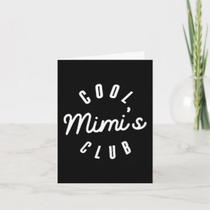 Cool mimi's club nana funny mother's day  card