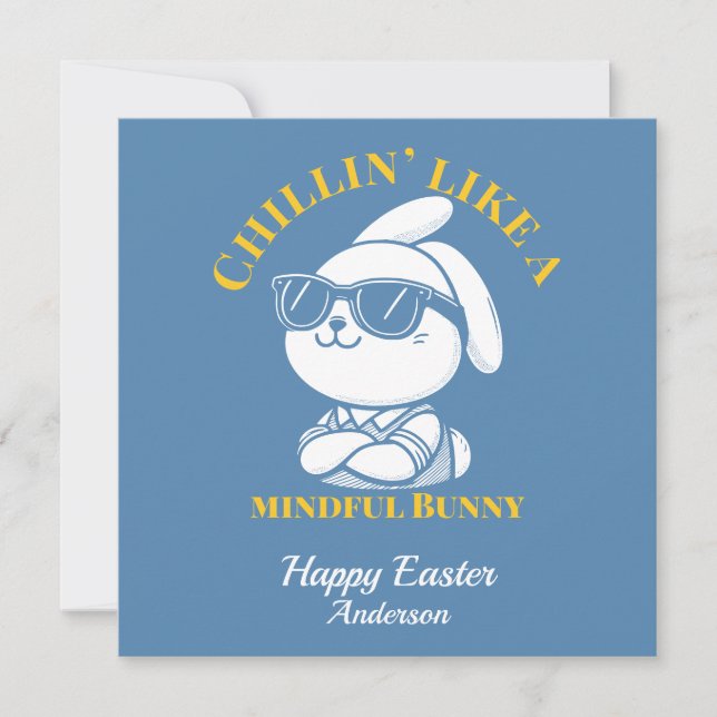 Cool Mindful Bunny Custom Easter  (Front)