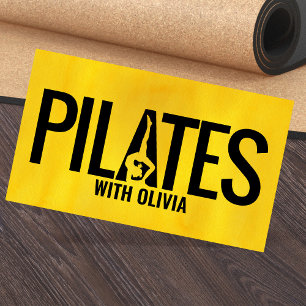 Cool Minimal Pilates Instructor  Business Card