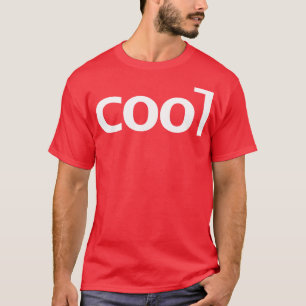 Cool Minimal Typography White Text T-Shirt