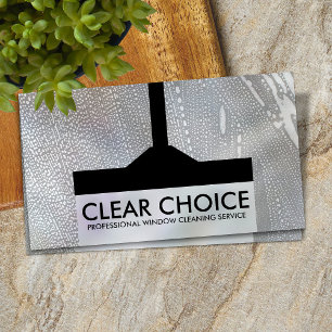 Cool Minimal Window Cleaning Services Business Card