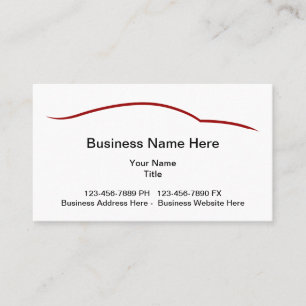Cool Minimalist Automotive Business Cards
