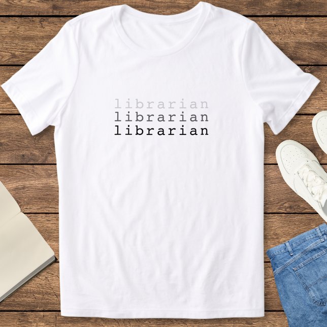 Cool Minimalist Librarian Women's Gift Tri-Blend Shirt (Creator Uploaded)