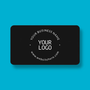 Cool minimalistic template black business card
