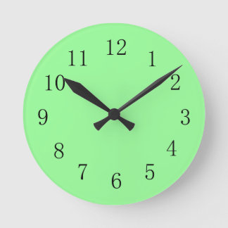 Cool Mint Green Colour Wall Clock