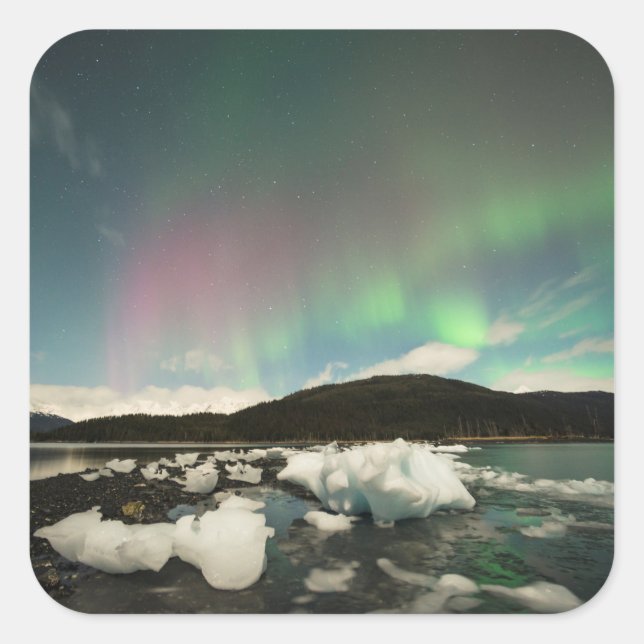 Cool Mix Aurora Square Sticker (Front)