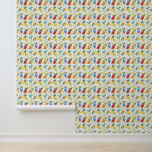 Cool mixed drink home bar mancave tiled wallpaper