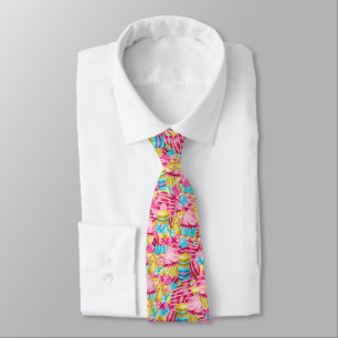 cool mixed sweets tiled pattern tie