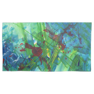 Cool Modern Abstract Acrylic Art Pillow Case