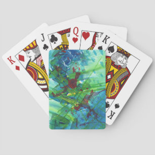 Cool Modern Abstract Acrylic Classic Playing Cards