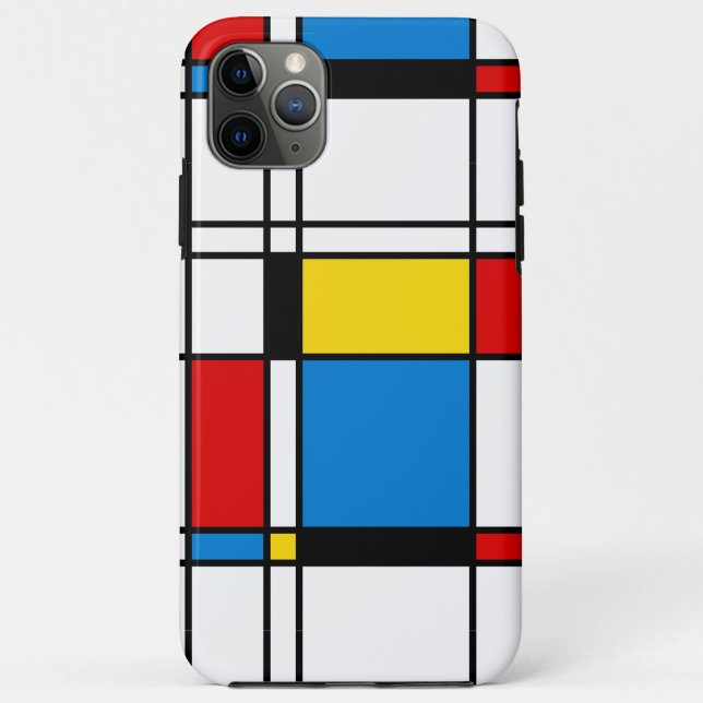 Cool Modern Abstract Geometric Case-Mate iPhone Case (Back)
