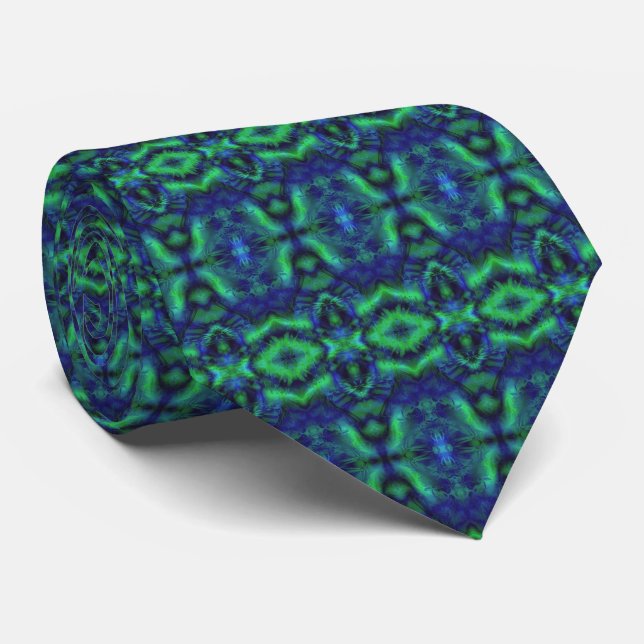 Cool Modern Abstract Pattern Tie (Rolled)