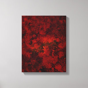 Cool, modern art of floral / flower pattern canvas print