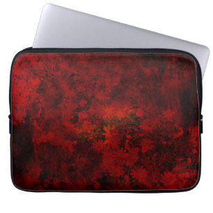 Cool, modern art of floral / flower pattern laptop sleeve