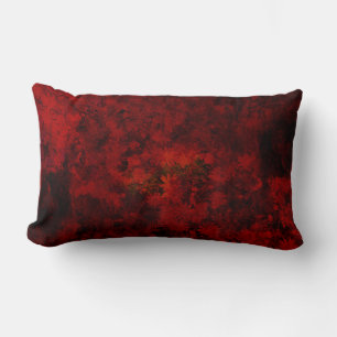 Cool, modern art of floral / flower pattern lumbar cushion