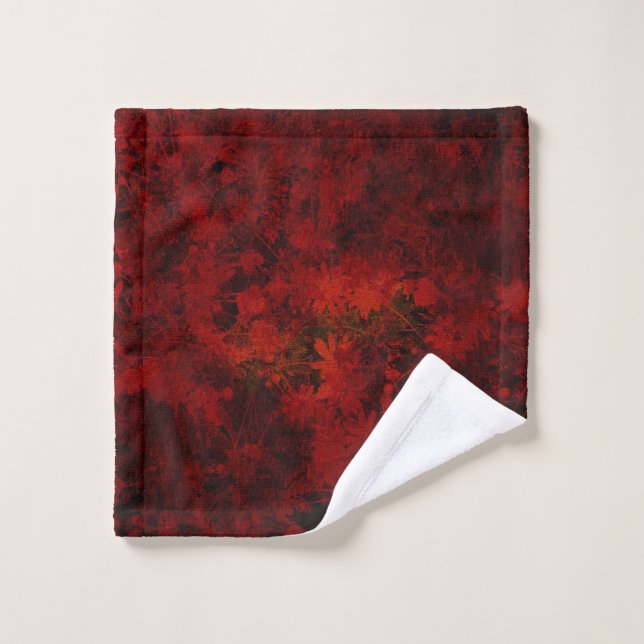 Cool, modern art of floral / flower pattern wash cloth (Wash Cloth)