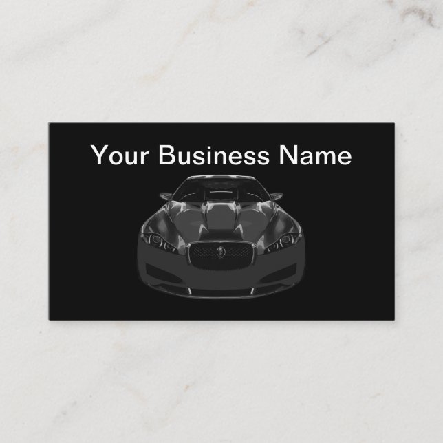 Cool Modern Automotive Business Business Card (Front)