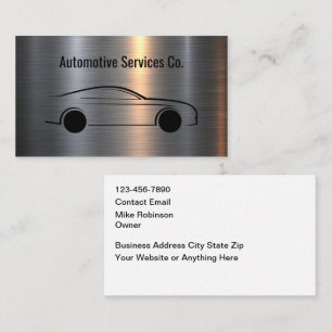 Cool Modern Automotive Repair Business Cards