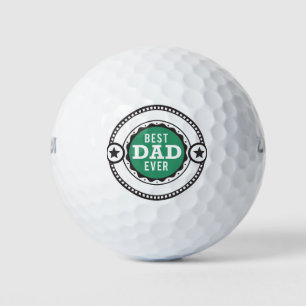 Cool Modern Best Dad Ever Fathers Day Golf Balls