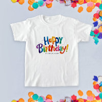 Cool Modern Birthday Colourful Watercolor Typo