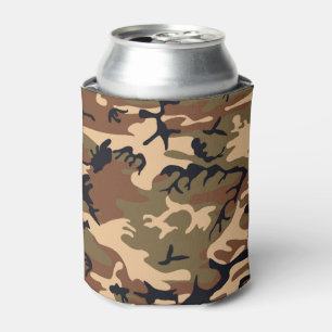 Cool Modern Camouflage Camo Design Can Cooler