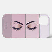 Cool Modern Chic Striped,Lashes