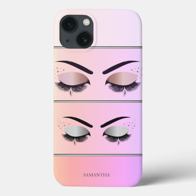 Cool Modern Chic Striped,Lashes  Case-Mate iPhone Case (Back)