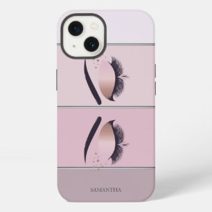 Cool Modern Chic Striped,Lashes iPhone 13 Case