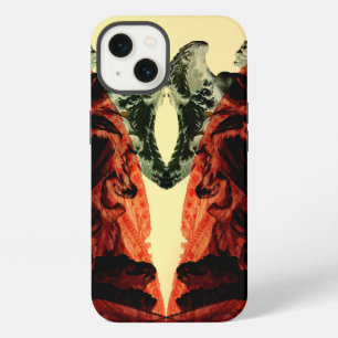 Cool modern collage of historical Rome in red iPhone 13 Case