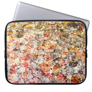 Cool, modern, colorful abstract background laptop sleeve