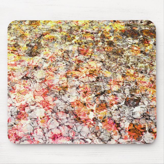 Cool, modern, colorful abstract background mouse pad (Front)