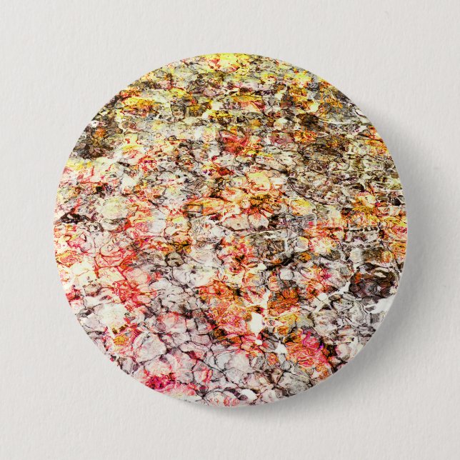 Cool, modern, colourful abstract background 7.5 cm round badge (Front)