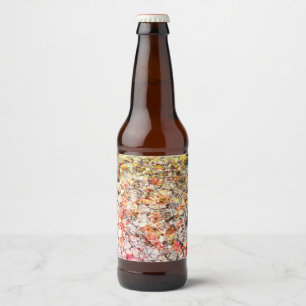 Cool, modern, colourful abstract background beer bottle label