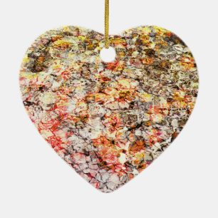 Cool, modern, colourful abstract background ceramic tree decoration