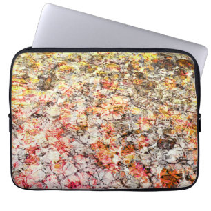 Cool, modern, colourful abstract background laptop sleeve