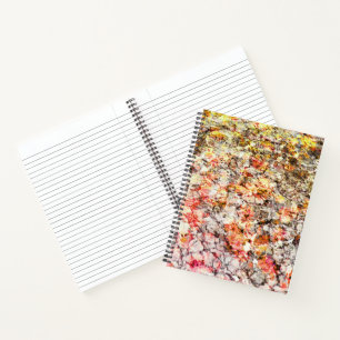 Cool, modern, colourful abstract background notebook