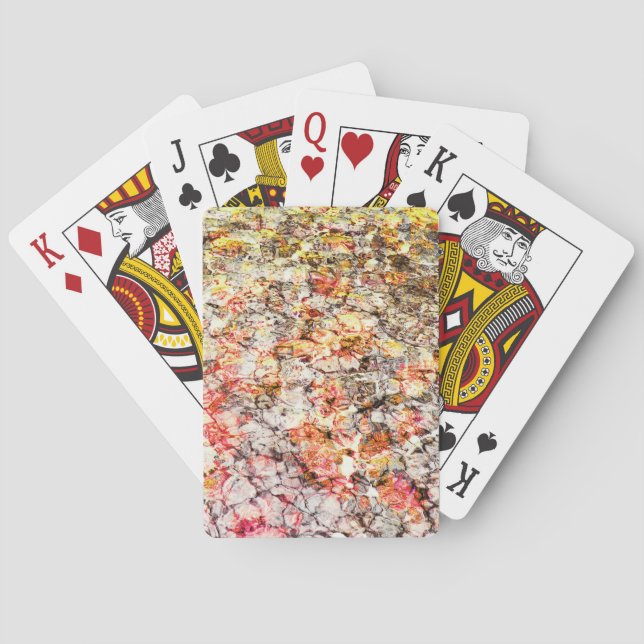 Cool, modern, colourful abstract background playing cards (Back)