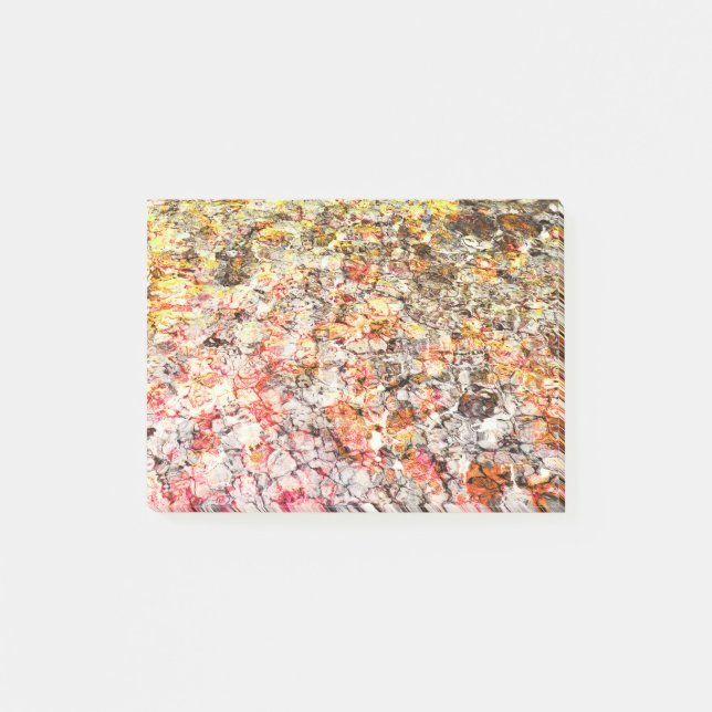 Cool, modern, colourful abstract background post-it notes (Front)