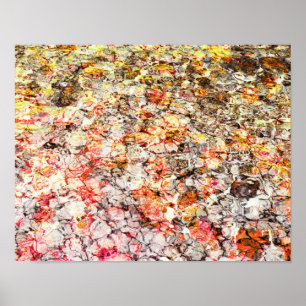 Cool, modern, colourful abstract background poster