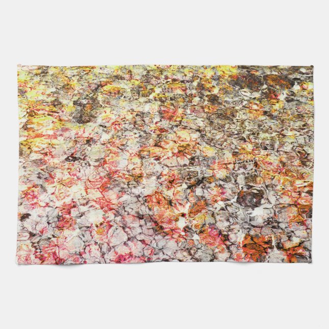 Cool, modern, colourful abstract background tea towel (Horizontal)