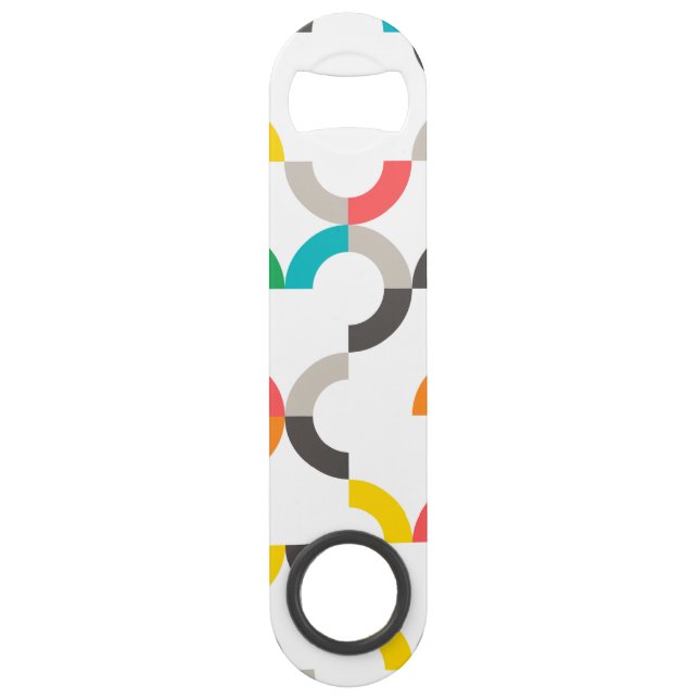 Cool, modern, colourful, trendy circular geometric (Front)