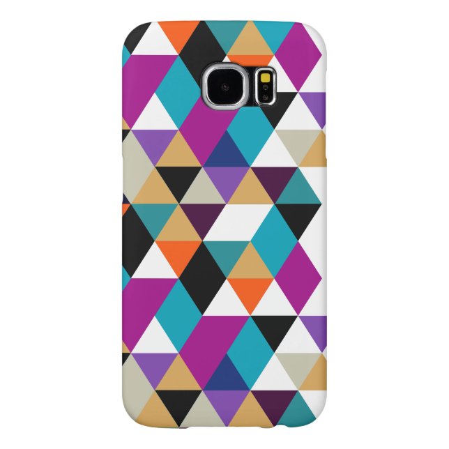 Cool Modern Colourful Triangles Pattern Case-Mate Samsung Galaxy Case (Back)