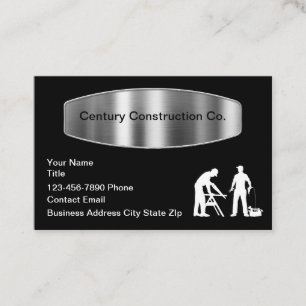Cool Modern Construction Services Appointment Card