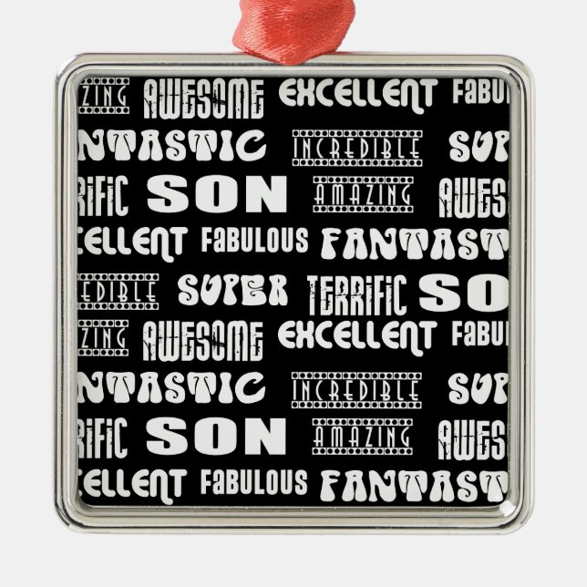 Cool Modern Design 4 Sons  Positive Words Metal Tree Decoration (Front)
