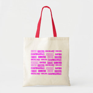 Cool Modern Design for Godmothers Positive Words Tote Bag