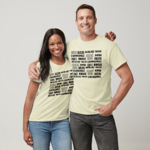 Cool Modern Design for Uncles : Positive Words T-Shirt