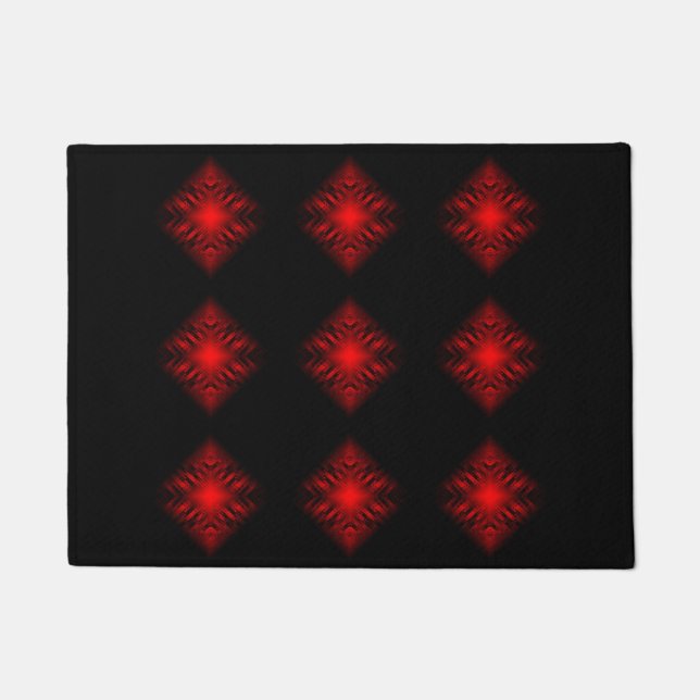 Cool Modern Digital Art Doormat (Front)