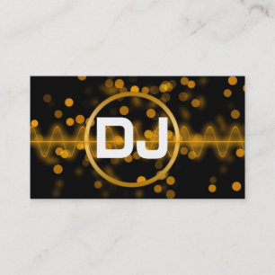 Cool Modern DJ Music Club Business Card