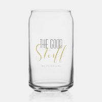 Cool Modern Elegant Good Stuff Gold Black Name