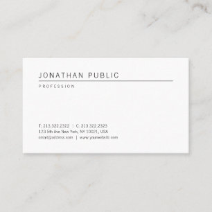 Cool Modern Elegant Professional Template Minimal Business Card